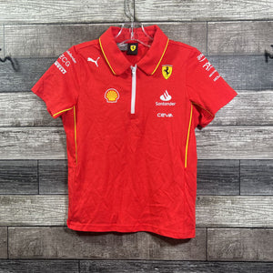 NWT PUMA TEAM ZIP POLO SHIRT 7/8
