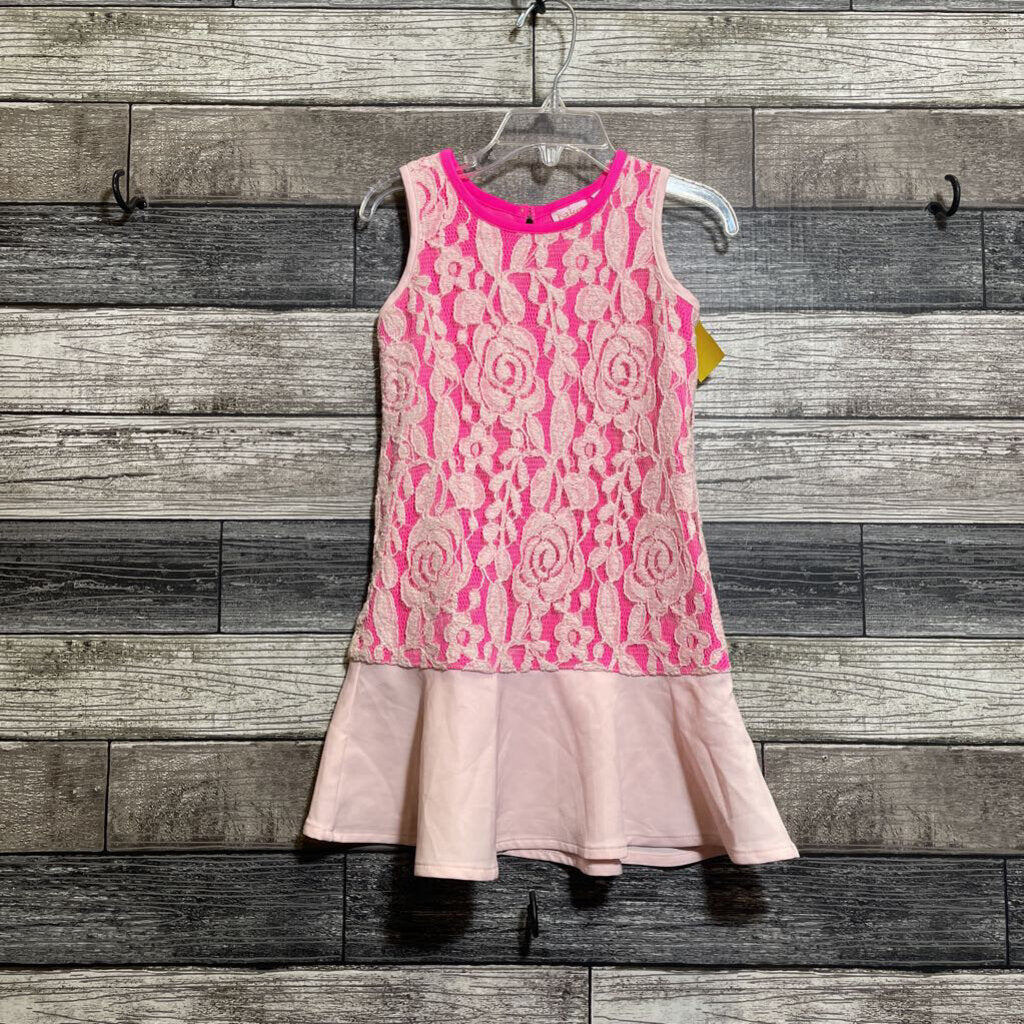 BAKER SLEEVELESS LACE OVERLAY DRESS 4