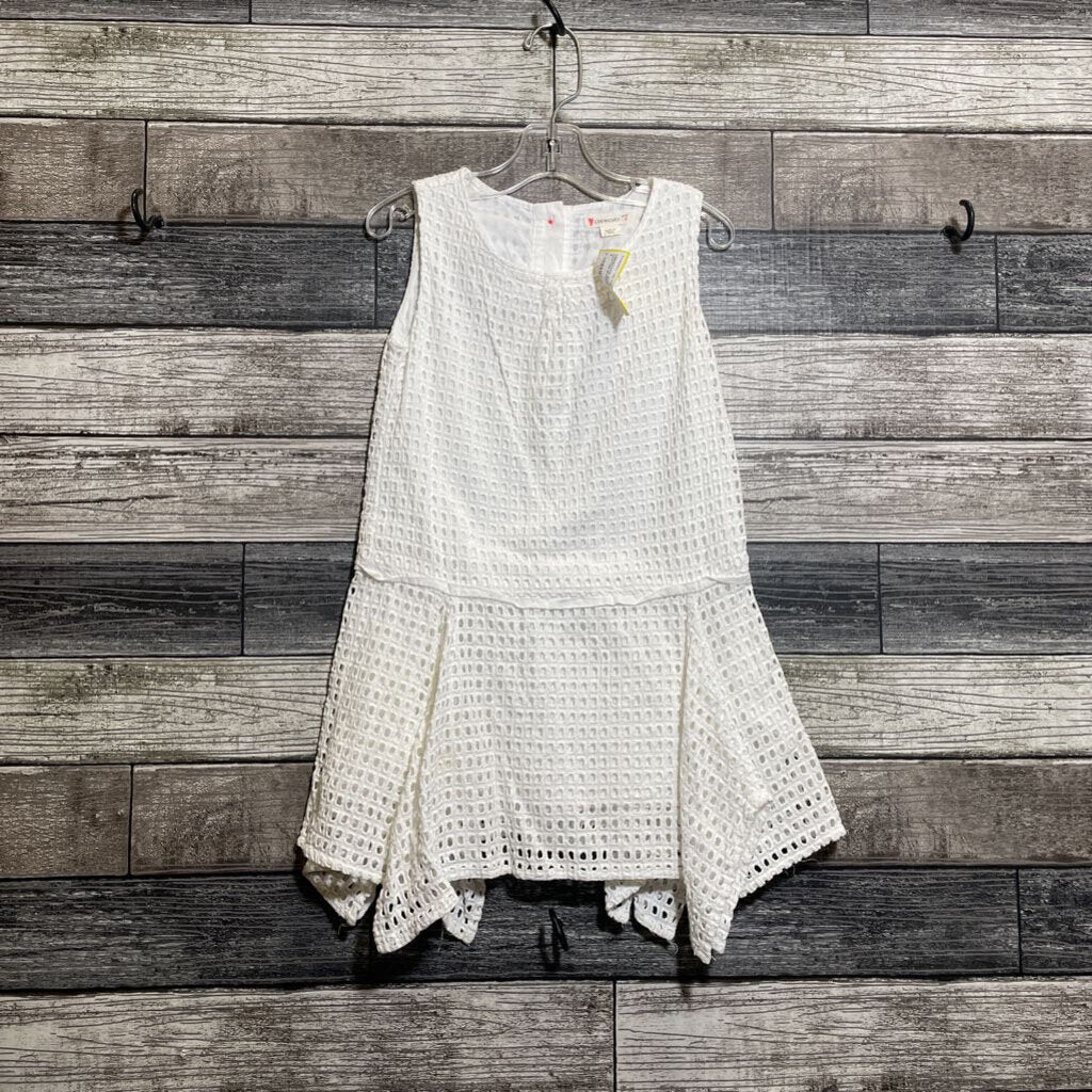 CREWCUTS WHITE LINED COTTON SLEEVELESS DRESS 4