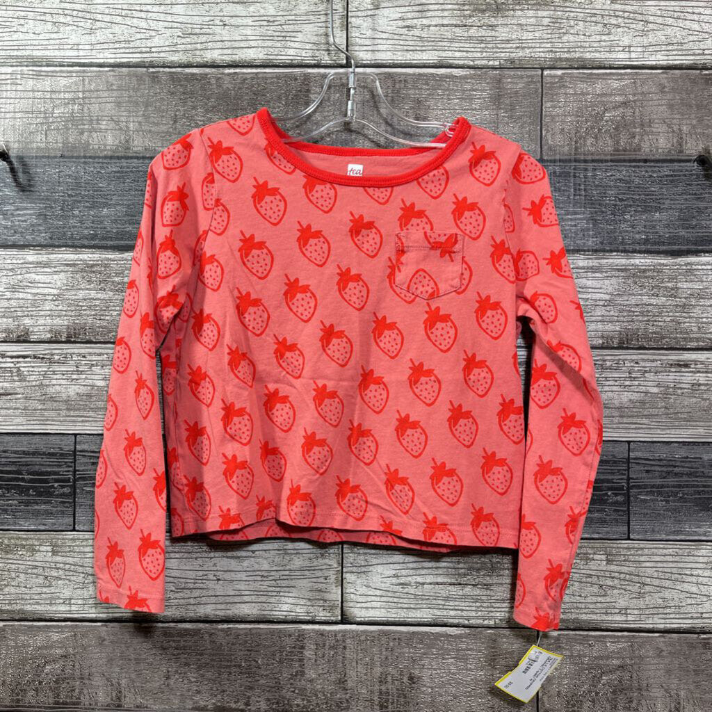 TEA LS COTTON CROPPED GRAPHIC T-SHIRT 10