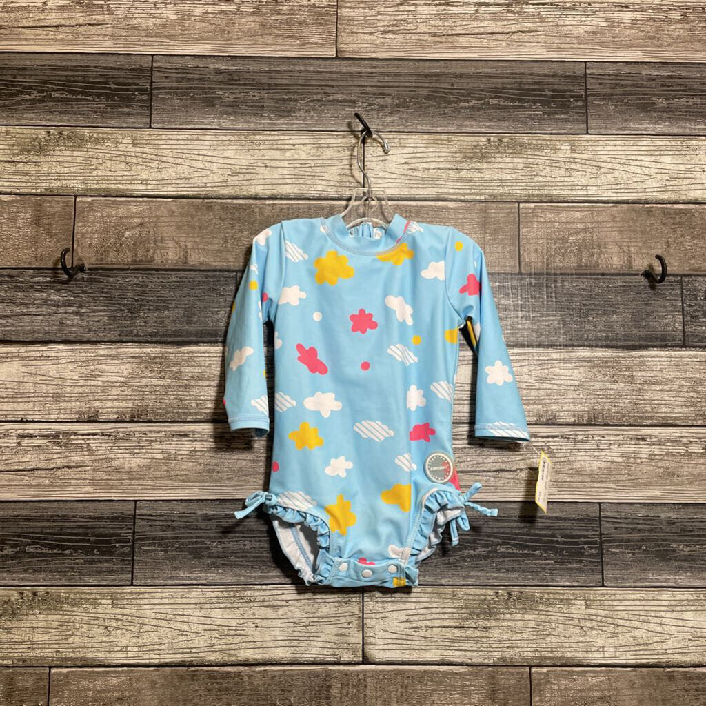 BONVERANO UPF 50+ LS RASH GUARD SWIMSUIT 12 MO