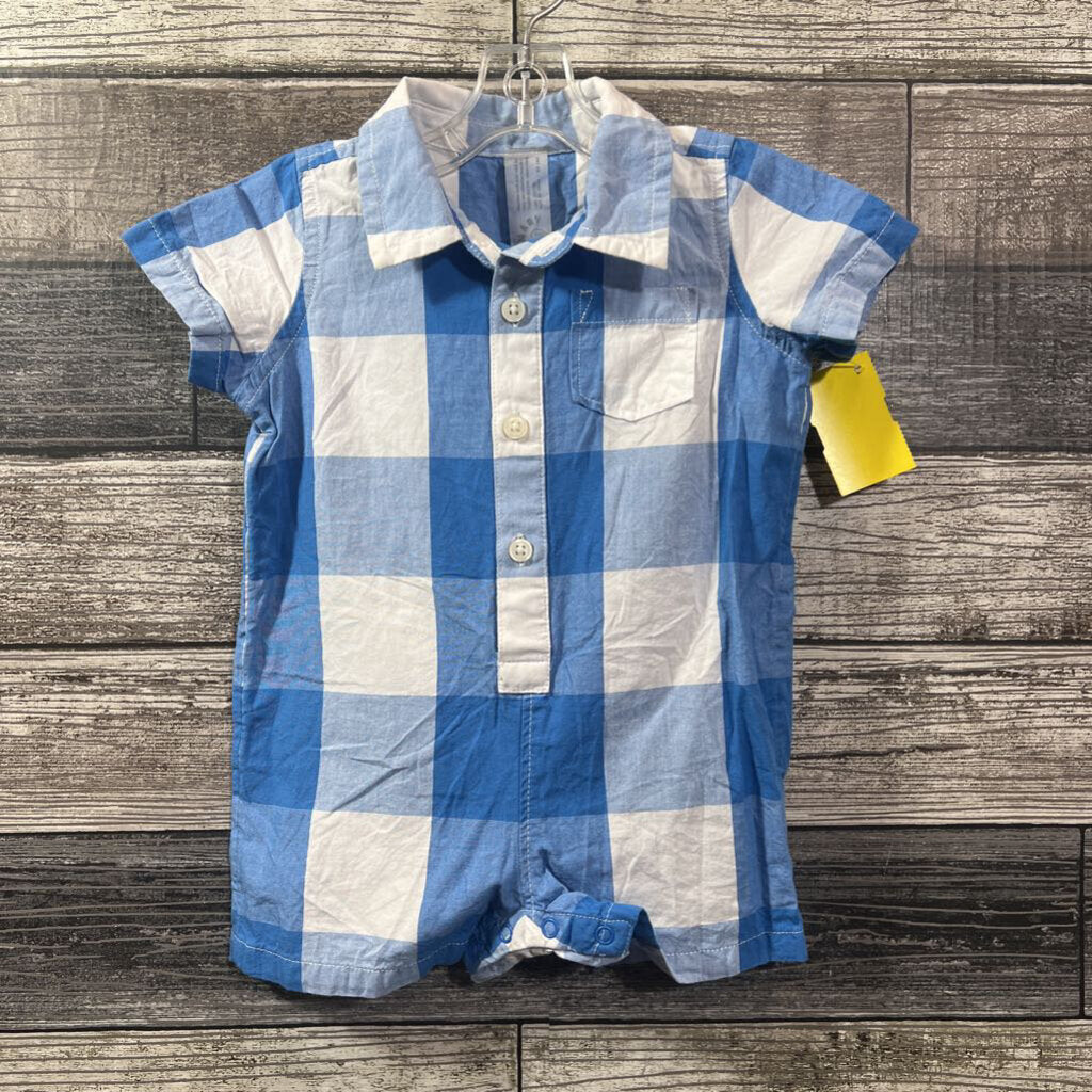 PRIMARY WOVEN COTTON SHORTIE 0-3 MO
