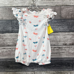 LARKSPUR BAMBOO FLUTTER SLEEVE SHORTIE 6-12 MO