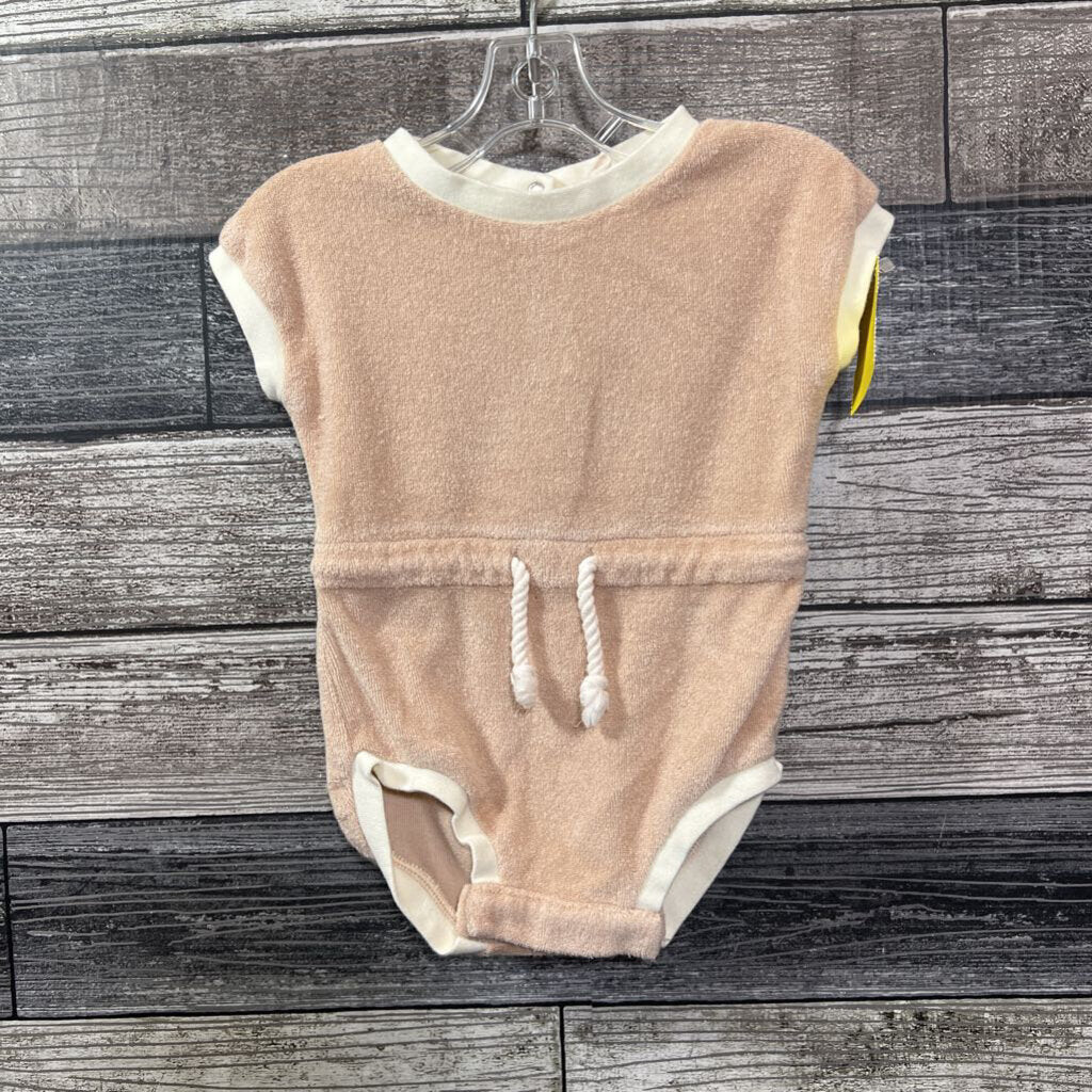 QUINCY MAE TERRY CLOTH RETRO ROMPER 0-3 MO
