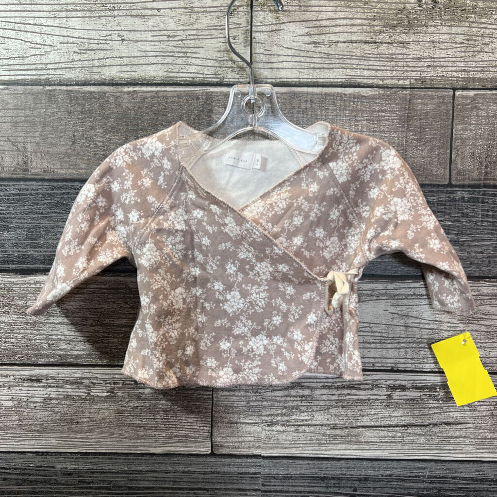 JAMIE KAY SIDE TIE SHIRT 0-3 MO