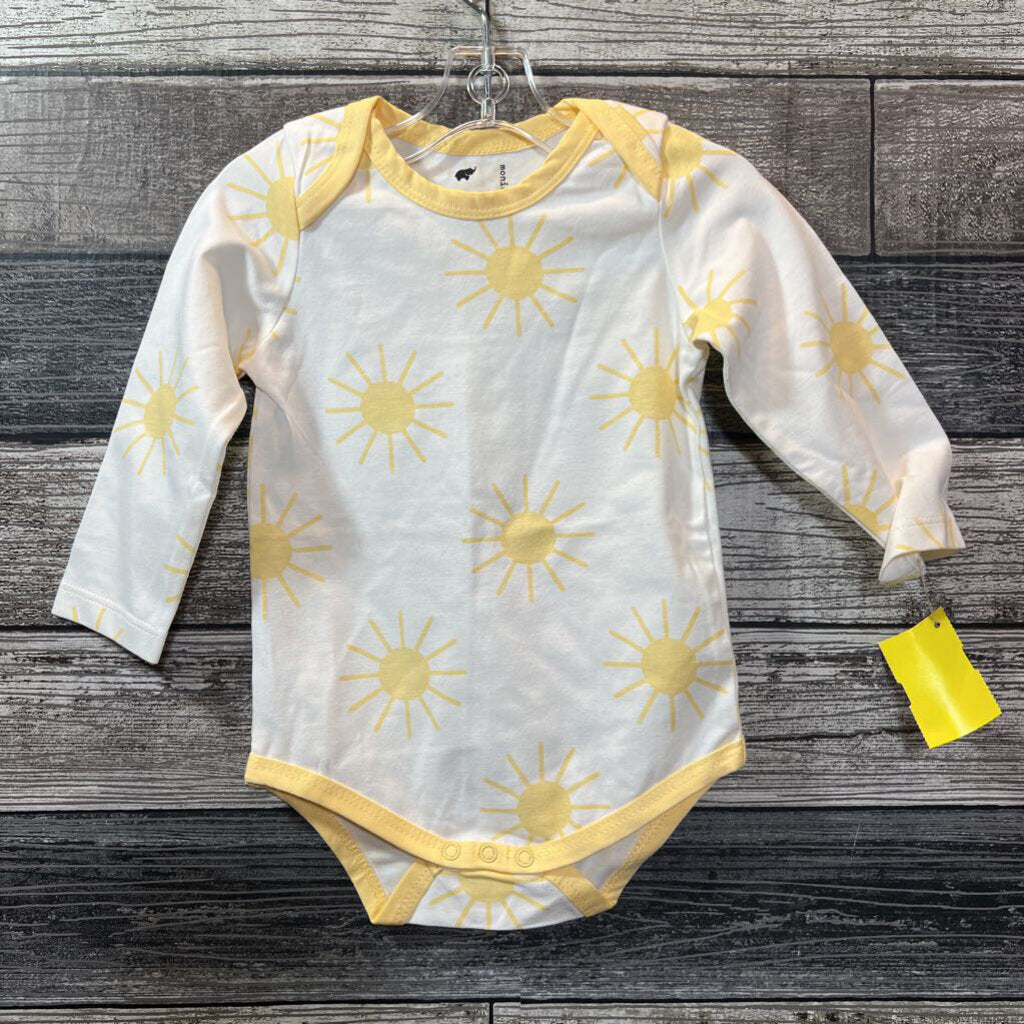 MONICA + ANDY LS ORGANIC BODYSUIT 6-9 MO