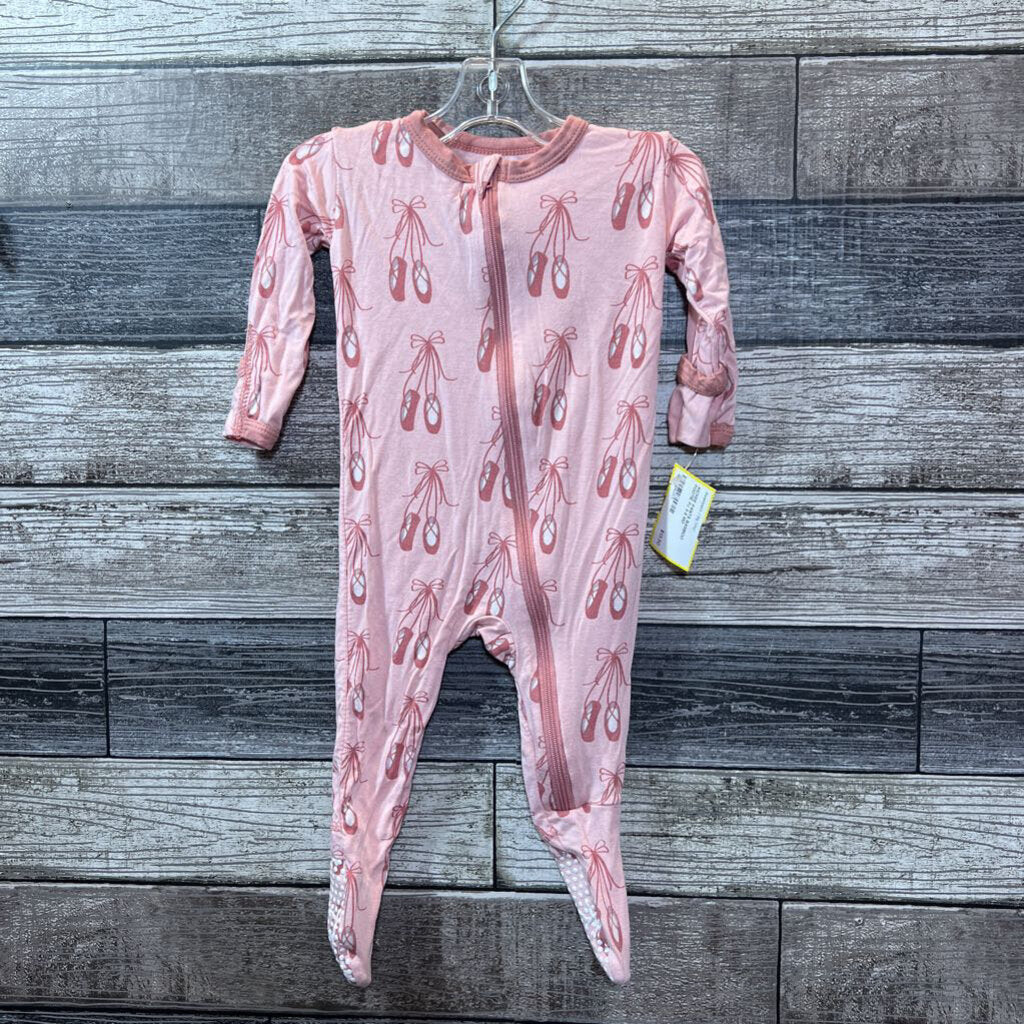 KICKEE PANTS BAMBOO FOOTIE PJ 3-6 MO