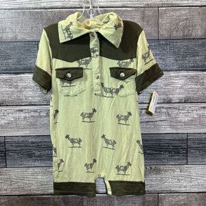 KATE QUINN BAMBOO SHORT POLO ROMPER 18-24 MO