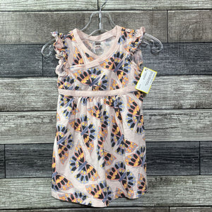 TEA FLUTTER SLEEVE COTTON DRESS 12-18 MO