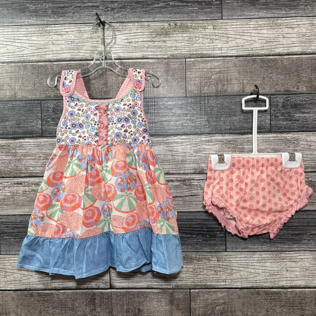 MATILDA JANE 2PC TANK DRESS + BLOOMERS 12-18 MO