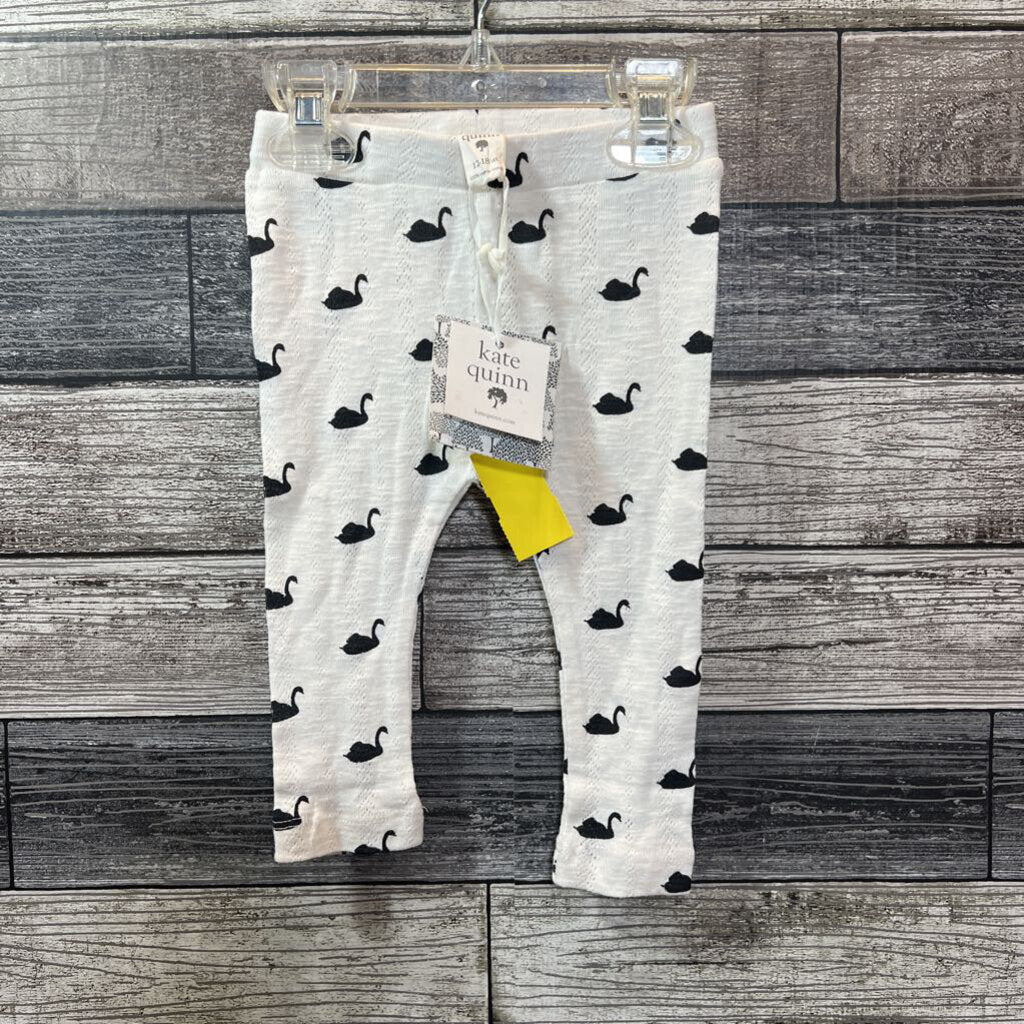 NWT KATE QUINN ORGANIC COTTON PRINTED LEGGING 12-18 MO
