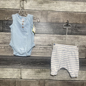 NORDSTROM 2PC TANK BODYSUIT + SHORTS NEWBORN