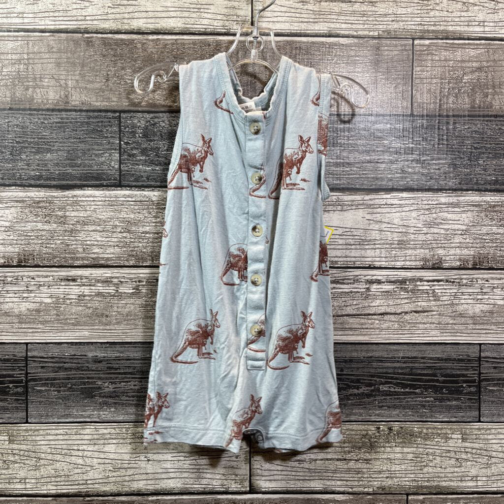 KATE QUINN SLEEVELESS BAMBOO SHORT ROMPER 6-12 MO