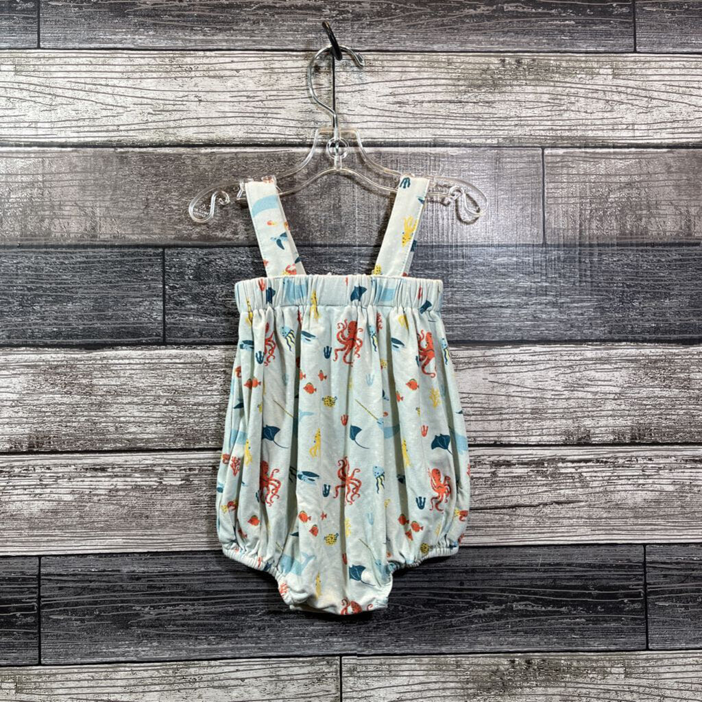 BIRD & BEAN BAMBOO SHORTALLS 0-3 MO
