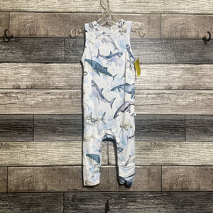POSH PEANUT BAMBOO SLEEVELESS LONG ROMPER 3-6 MO