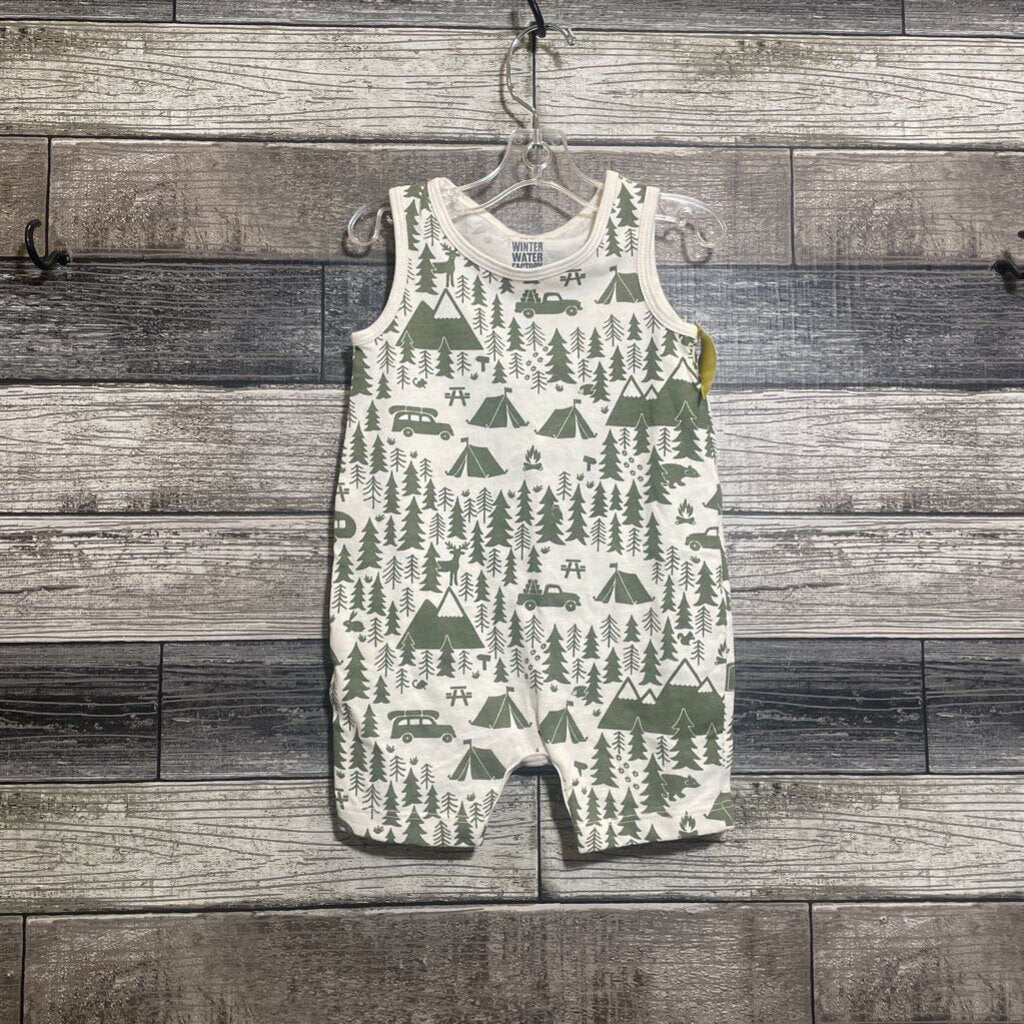 WINTER WATER FACTORY ORGANIC TANK ROMPER 3 MO