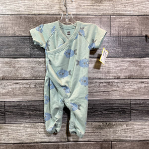 TEA SHORT COTTON SS ROMPER 0-3 MO