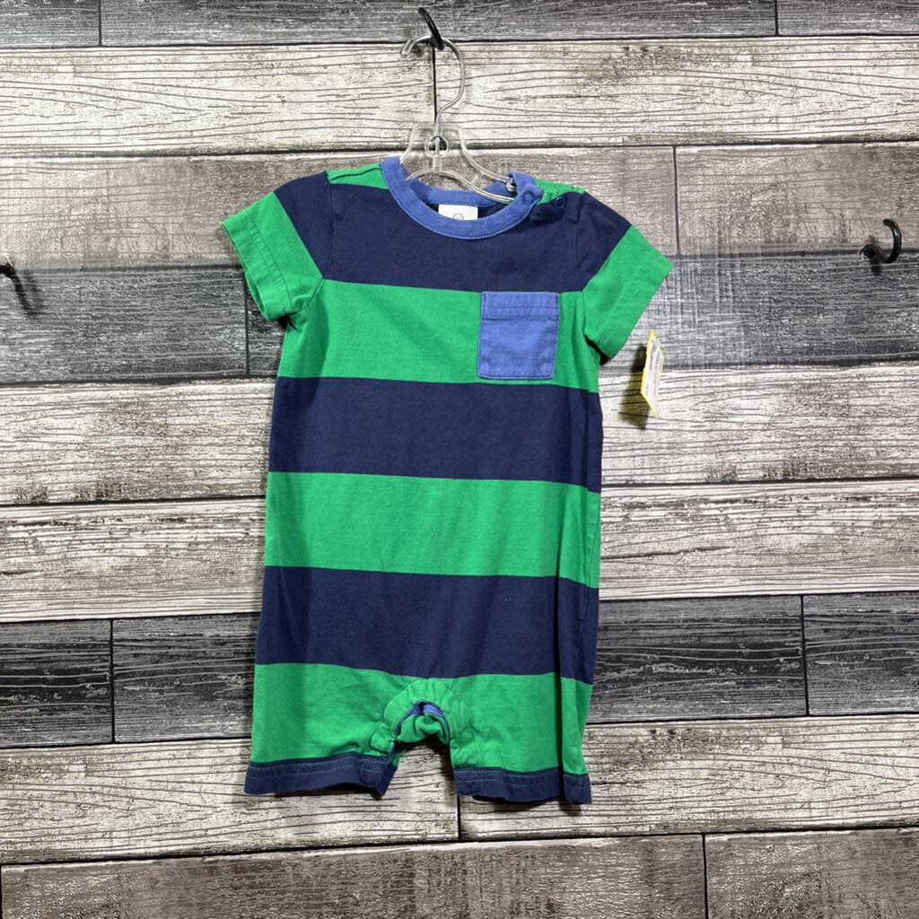 HANNA COTTON SS SHORT ROMPER 60 / 3-6 MO