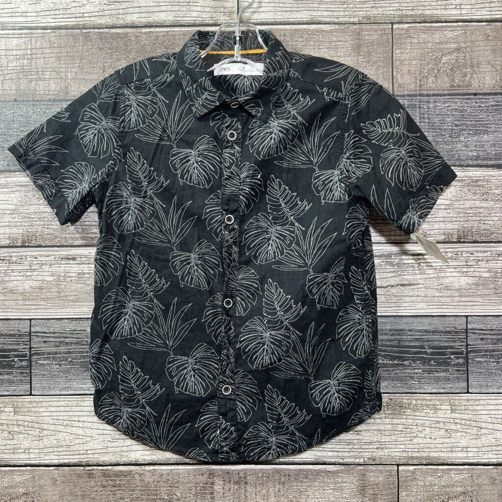 ZARA SS BUTTON DOWN COTTON SHIRT 6/7