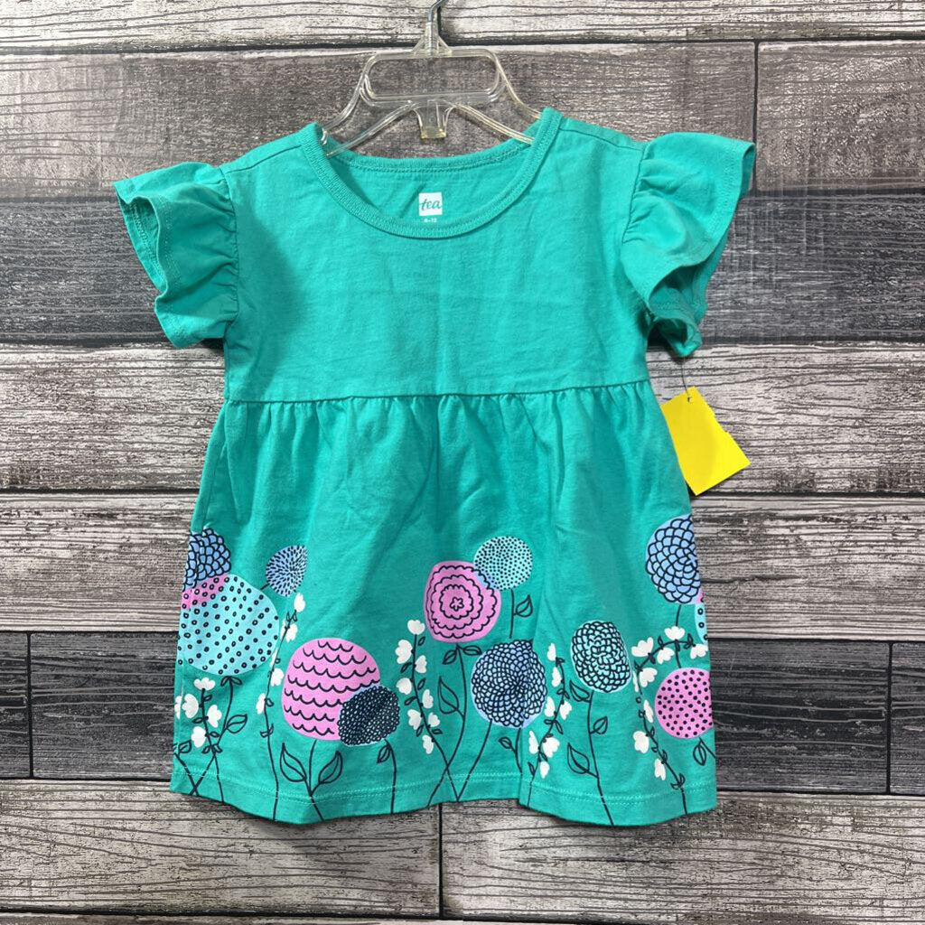 TEA FLUTTER SLEEVE DRESS 9-12 MO