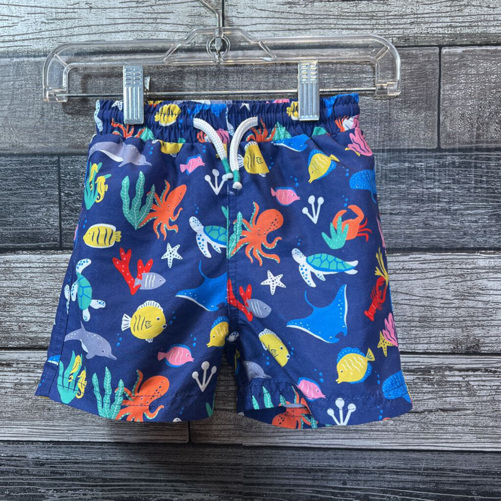 MINI BODEN SWIM TRUNKS 12-18 MO