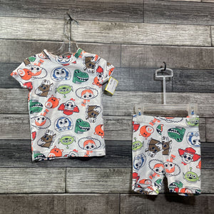 GAP PIXAR ORGANIC 2PC SHORT PJ 4