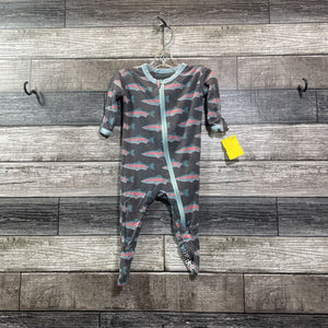 KICKEE PANTS BAMBOO FOOTIE PJ 0-3 MO