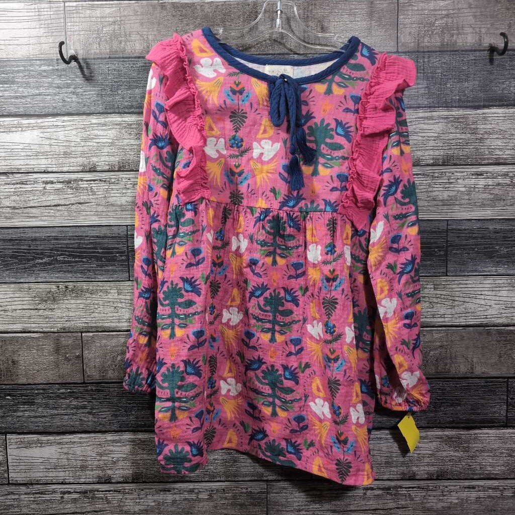 MIKI MIETTE MUSLIN COTTON LS DRESS 8