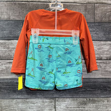 Load image into Gallery viewer, HANNA 2PC LS RASH GUARD + SWIM SHORTS 80 / 18-24 MO
