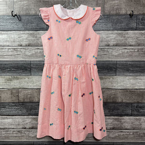 HANDMADE RUFFLE SLEEVE SEERSUCKER EMBORIDERED DRESS 7