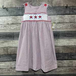 HANDMADE SMOCKED HEARTS & STARS JUMPER DRESS 7