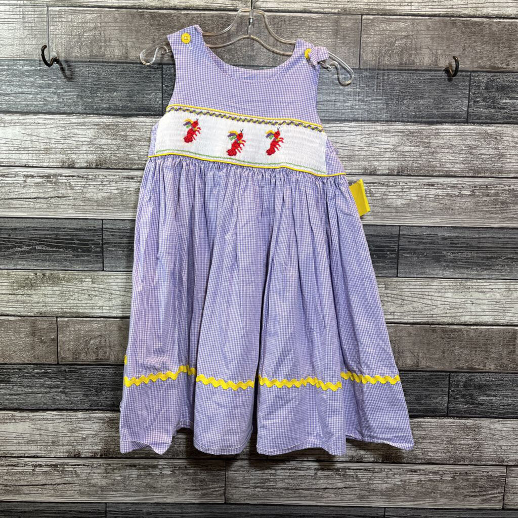 HANDMADE SMOCKED LOBSTER JUMPER DRESS 6