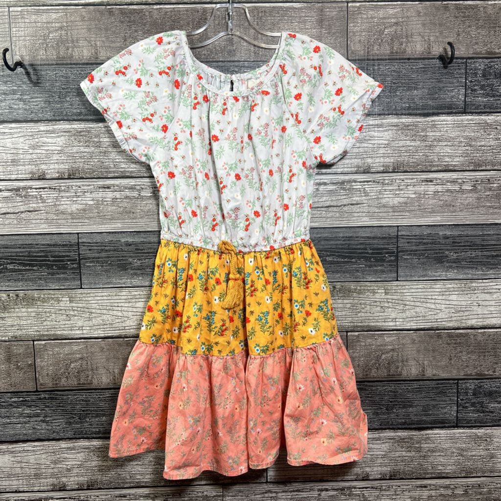 PEEK SS COTTON FLORAL WOVEN DRESS 8