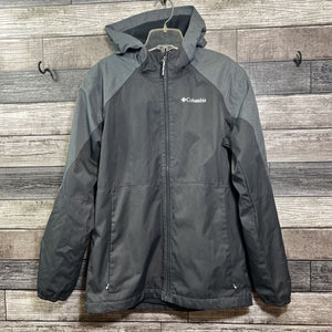 COLUMBIA FLEECE LINED OMNI TECH RAIN JACKET 14