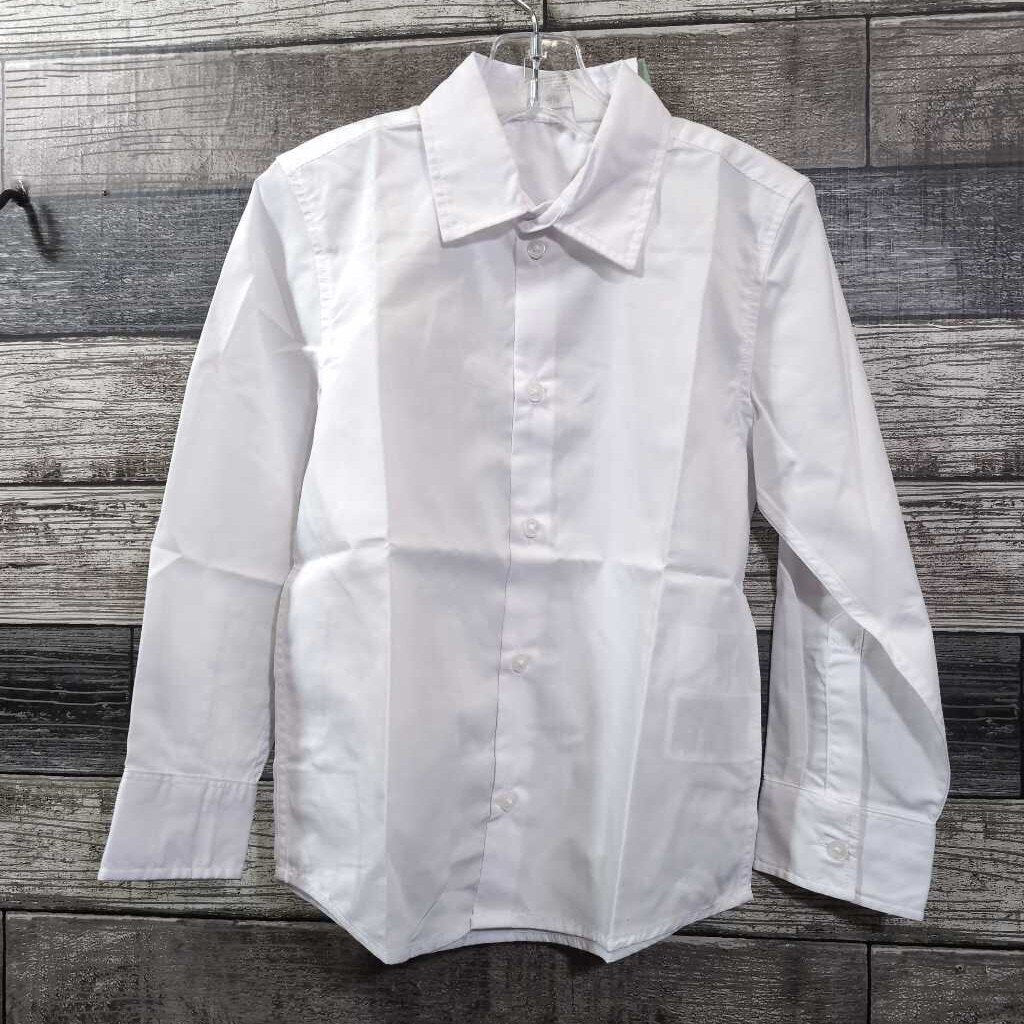 NWT H&M LS BUTTON DOWN WHITE SHIRT 5