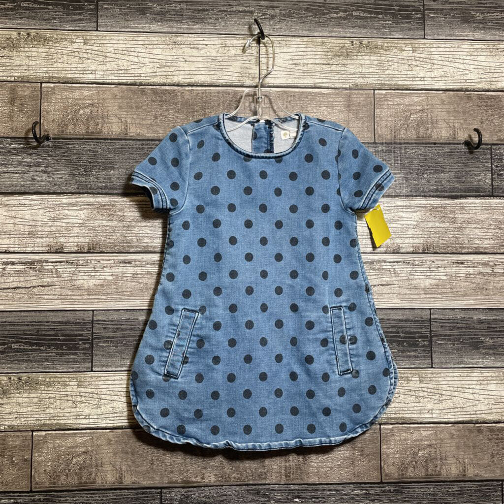TUCKER + TATE SS DOTTED DENIM DRESS 2