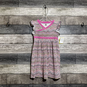 TEA FLUTTER SLEEVE COTTON DRESS 3