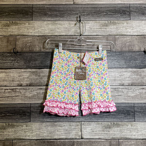 NWT MATILDA JANE FLORAL RUFFLE BIKE SHORTS 8