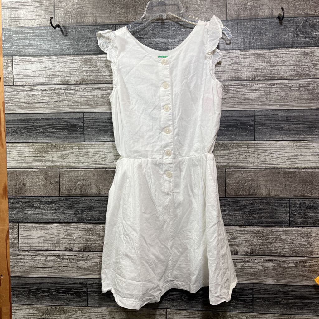 BENETTON SS WOVEN COTTON LINED DRESS 10