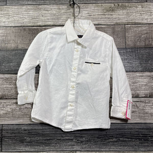 MAYORAL LS BUTTON DOWN WHITE SHIRT 12 MO