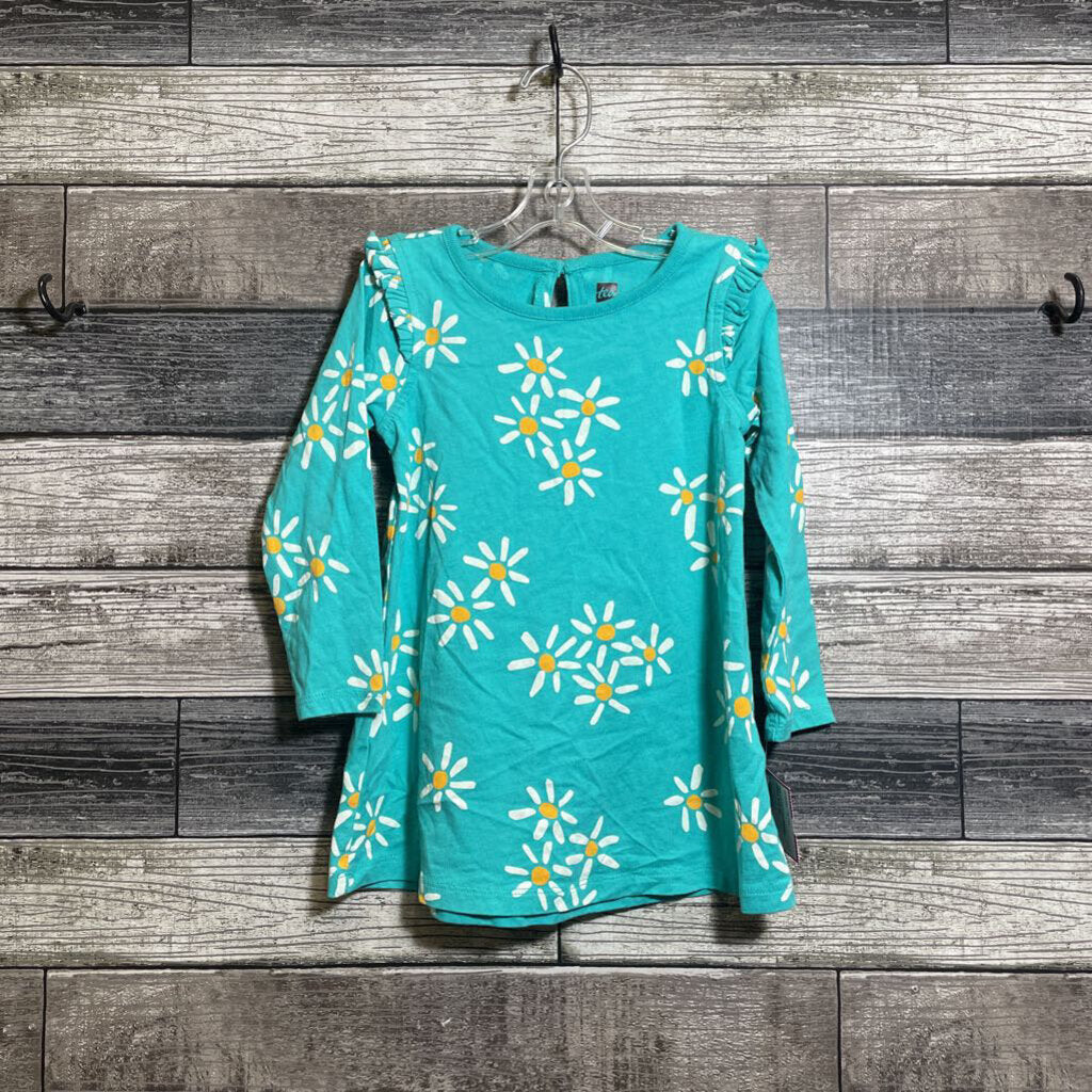 TEA LS COTTON PRINTED DRESS 18-24 MO