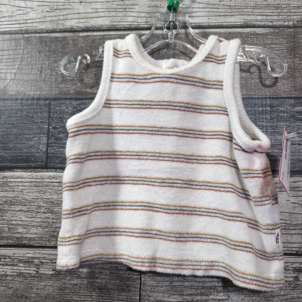 EASY PEASY ORGANIC TERRY CLOTH TANK 3-6 MO