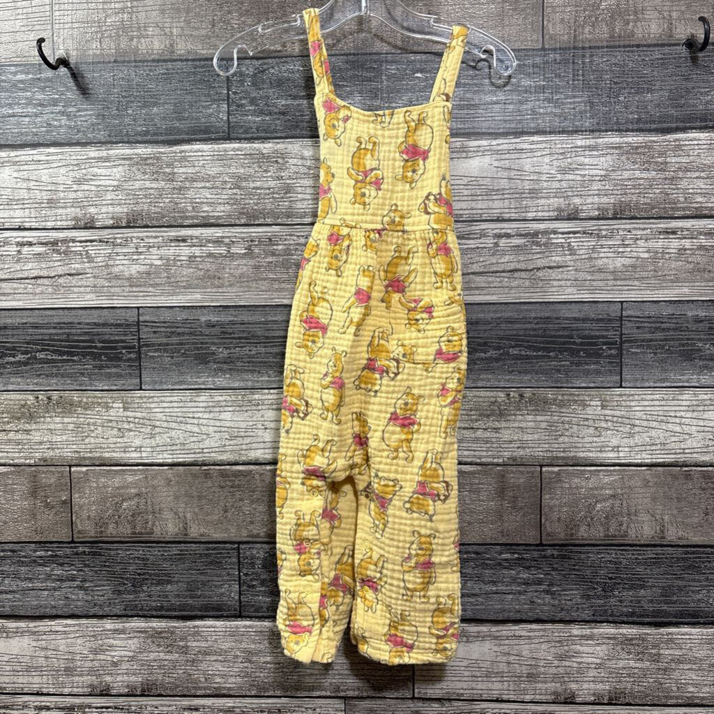 DISNEY COTTON WINNIE THE POOH OVERALLS 18 MO