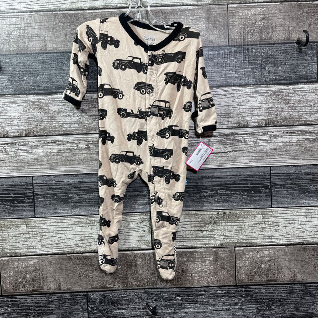 KICKEE PANTS BAMBOO FOOTIE PJ 3-6 MO
