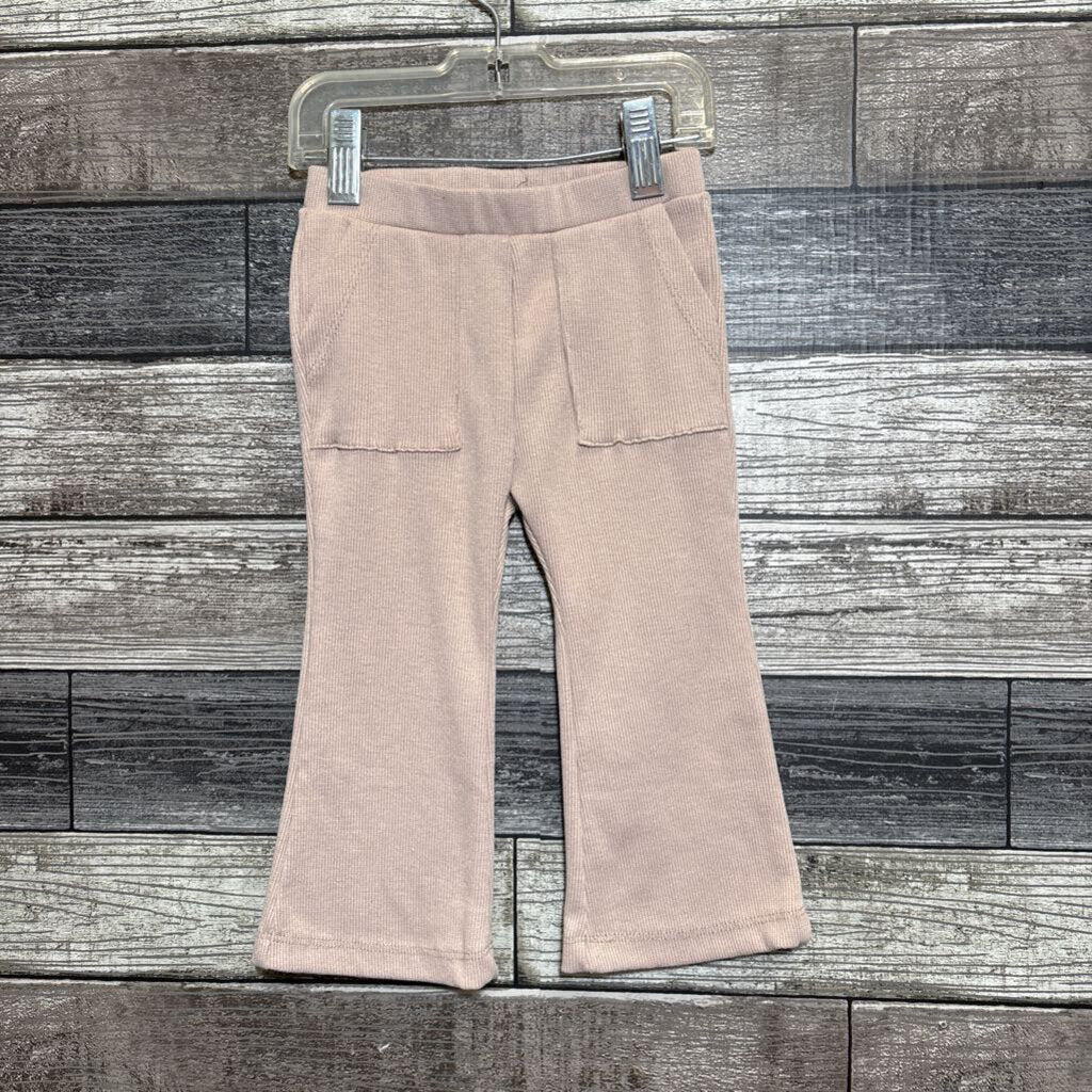 DKNY RIBBED FLARE PANTS 18 MO