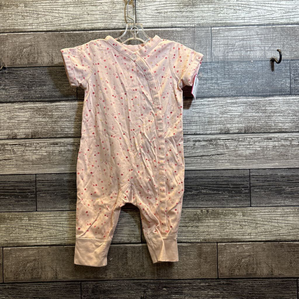 HANNA SS ORGANIC PIMA COTTON ROMPER 60 / 3-6 MO