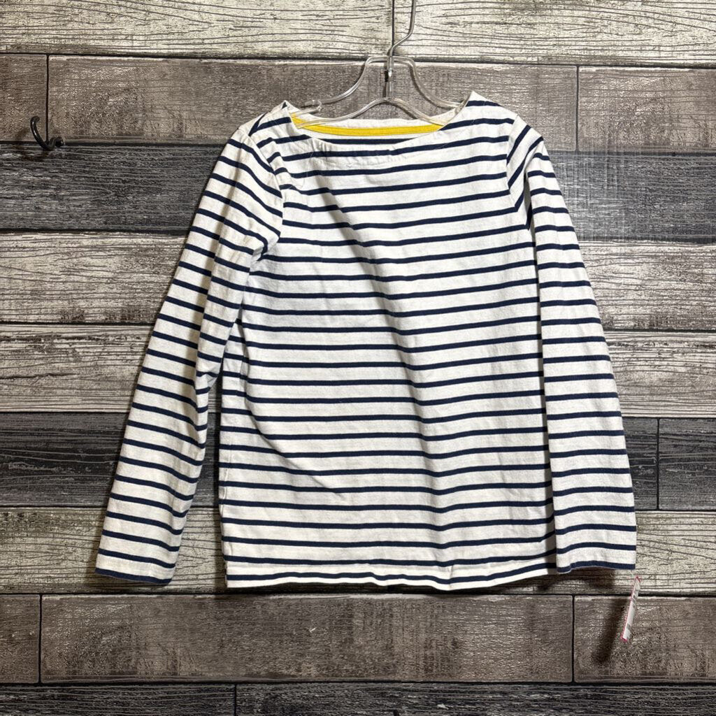 MINI BODEN LS STRIPED COTTON T-SHIRT 7/8