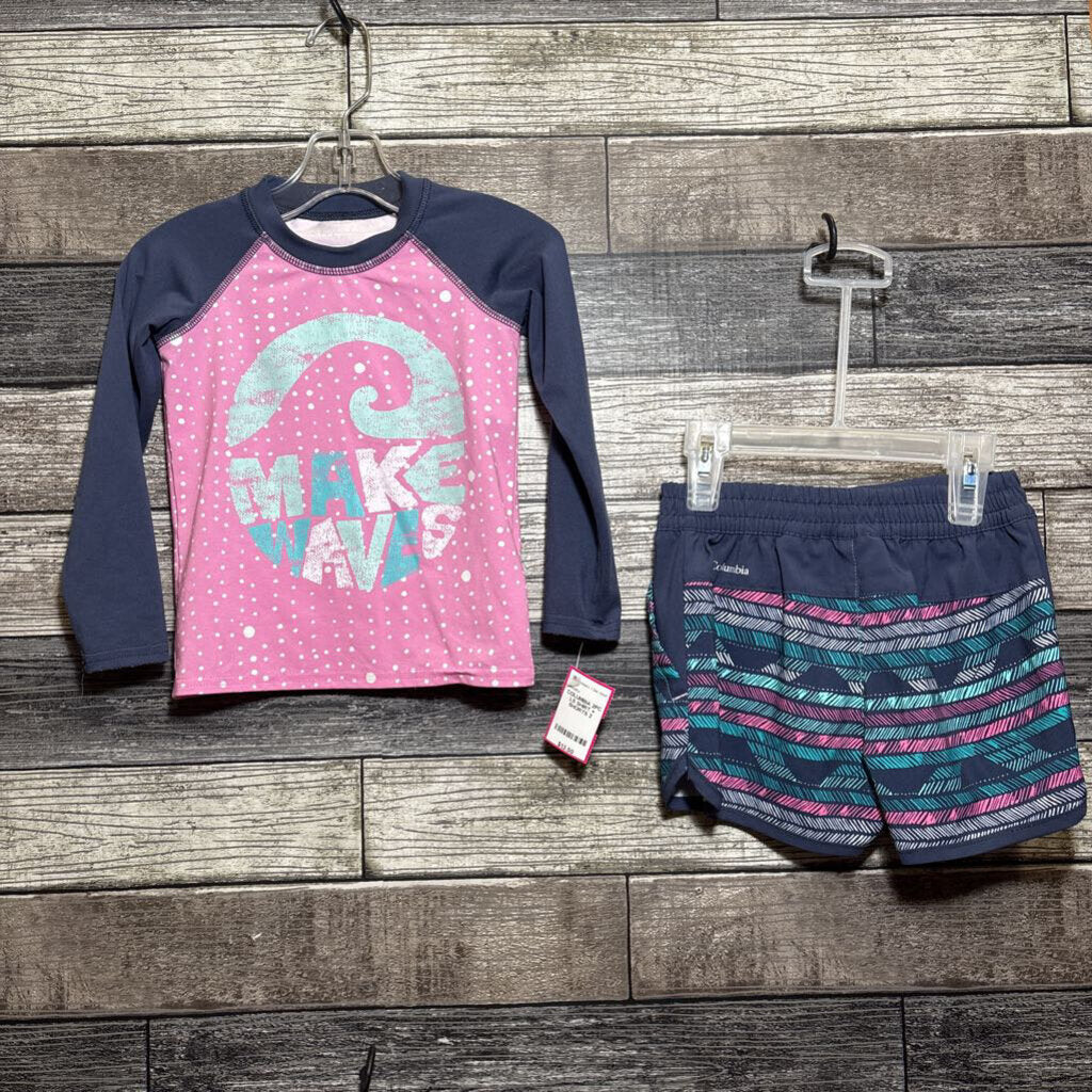 COLUMBIA 2PC LS SHIRT + SHORTS 2