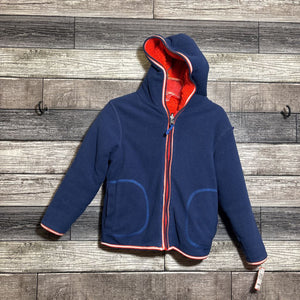 MINI BODEN REVERSIBLE SHERPA FLEECE HOODIE JACKET 2/3