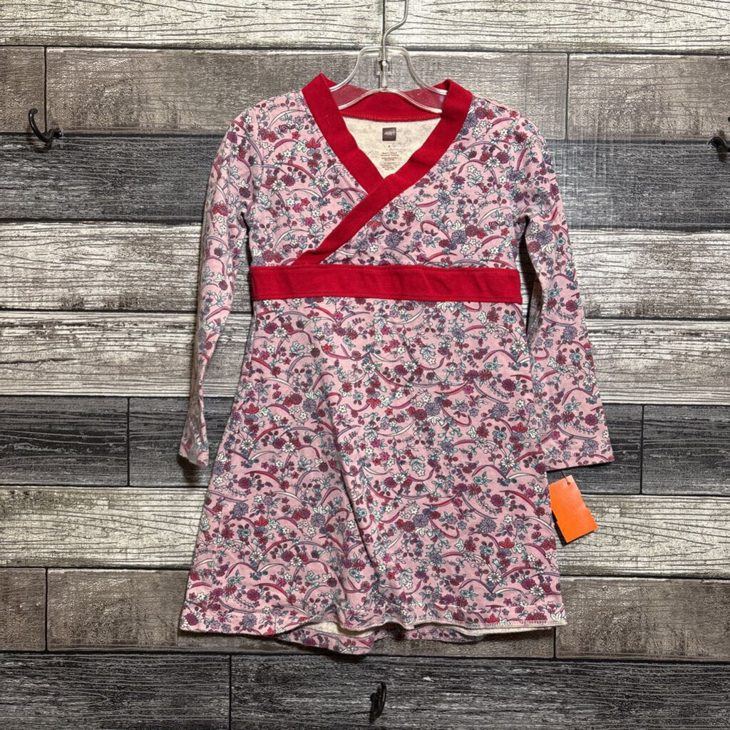 TEA LS FLORAL COTTON DRESS 4